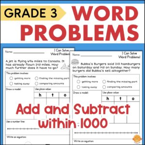 word problems for 3rd grade