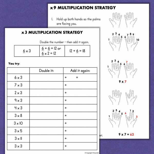 multiplication facts drills