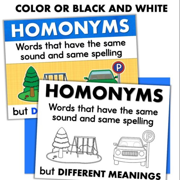 homonyms posters