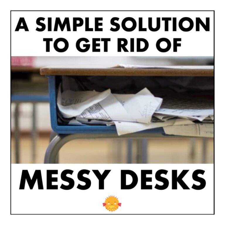 messy student desks