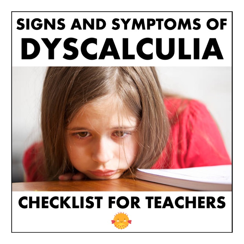 signs of dyscalculia in children