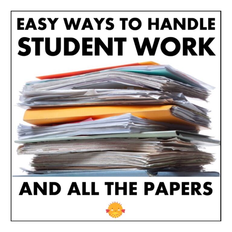 organize classroom papers