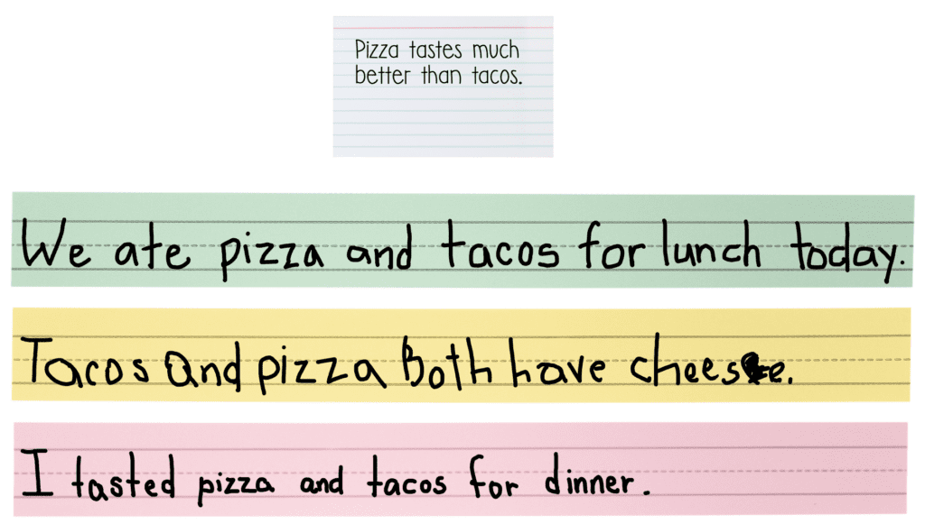 sentence strip fact and opinion activities