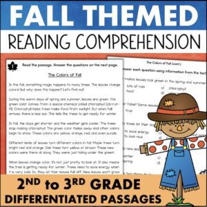 fall reading comprehension passages