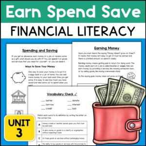 earning and spending money worksheets