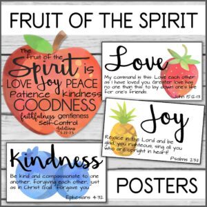 fruit of the spirit watercolor posters