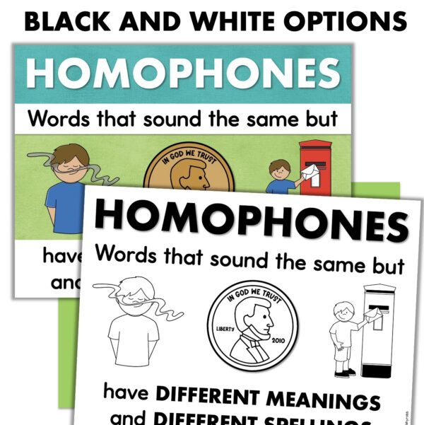 homophones posters