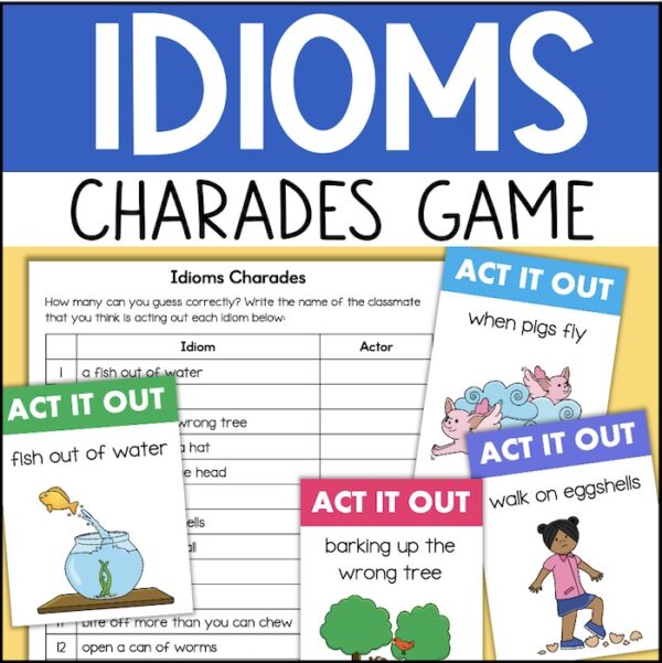 idioms charades game