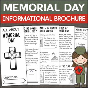 memorial day brochure