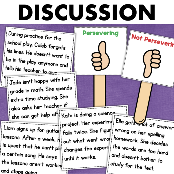 teaching perseverance discussion activity