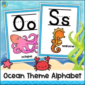 under the sea alphabet posters