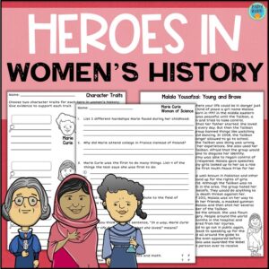 womens history month reading passages