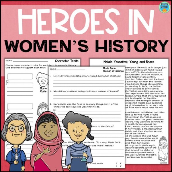 womens history month reading passages