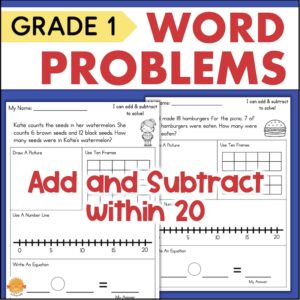 1st grade word problems