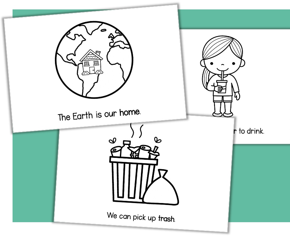 earth day printable mini book