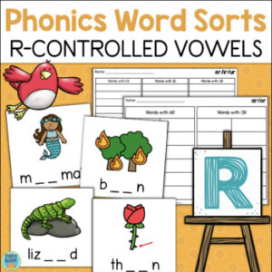 bossy r controlled vowels word sorts