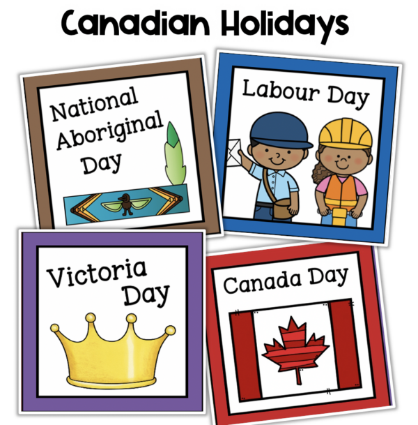 canadian holidays calendar cards