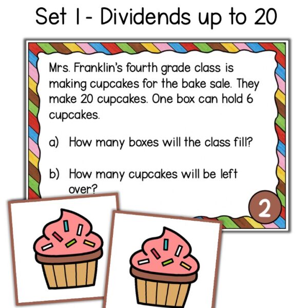 division with remainders math centers