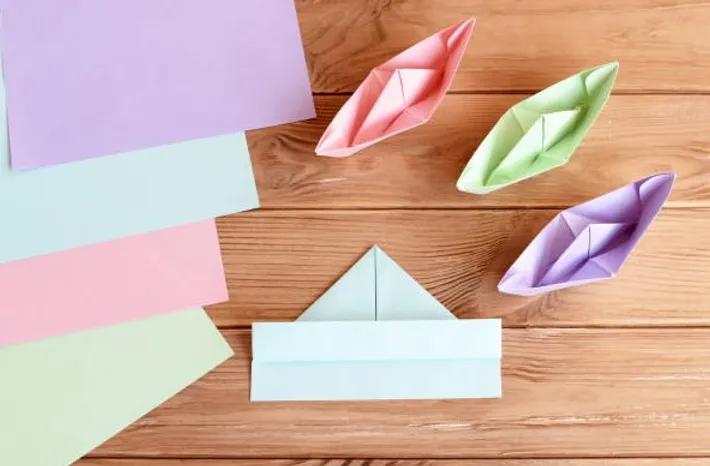 paper sailboats