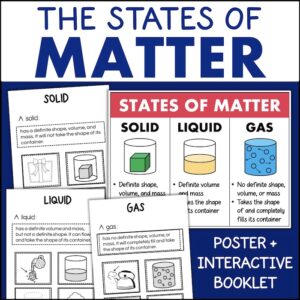 states of matter solid liquid gas booklet