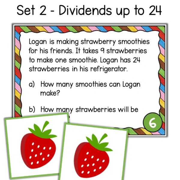 division with remainders math centers