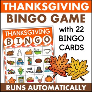 thanksgiving bingo game