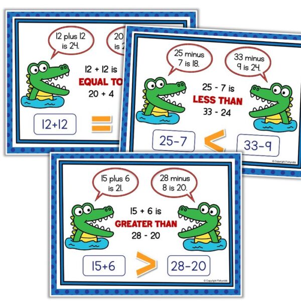 greater than less than comparing numbers and expressions