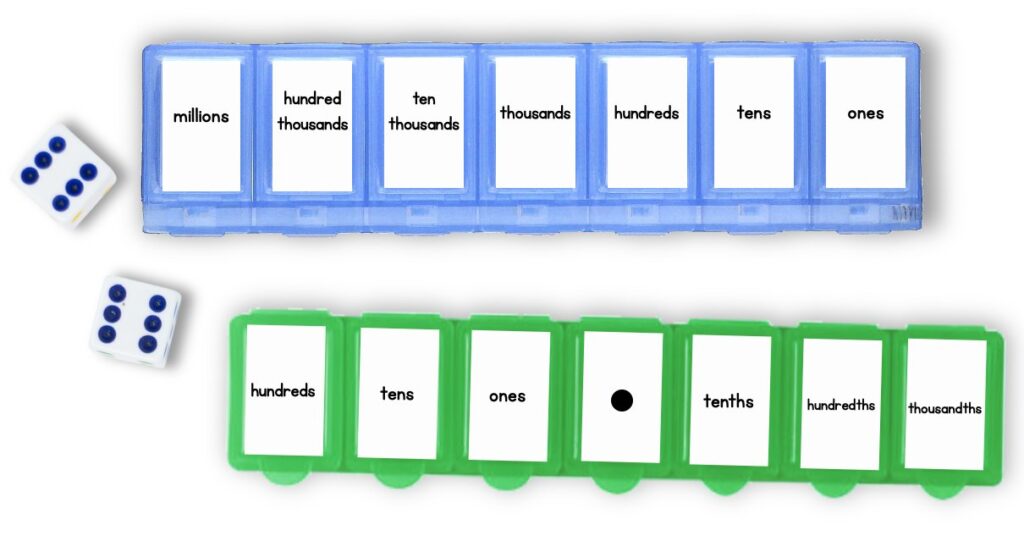 place value games printable