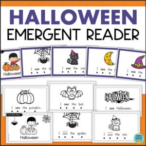 printable Halloween emergent reader